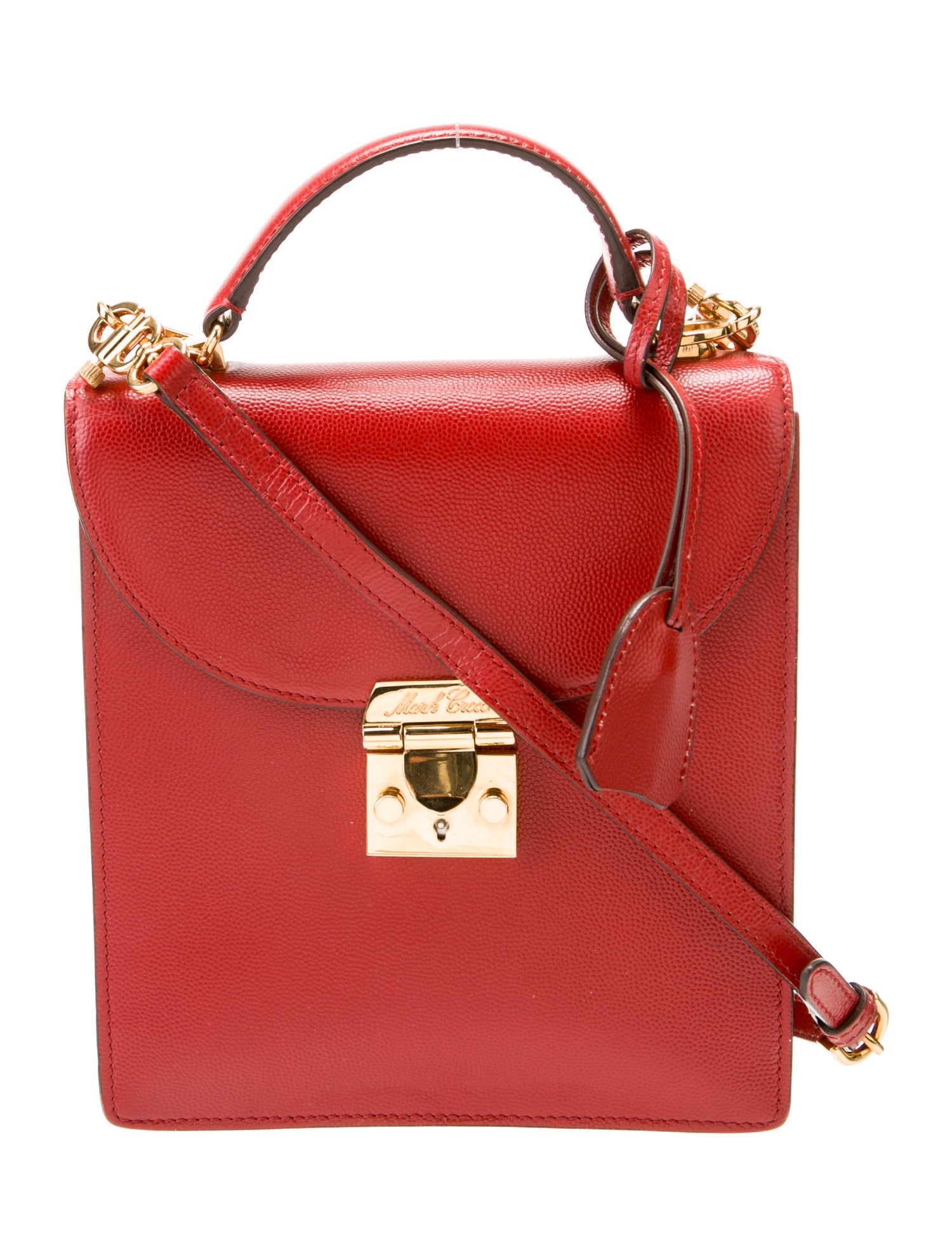 Mark Cross Leather Top Handle Bag