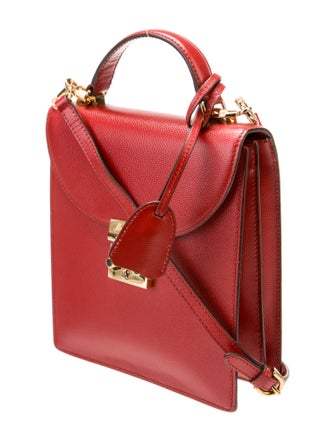 Mark Cross Leather Top Handle Bag