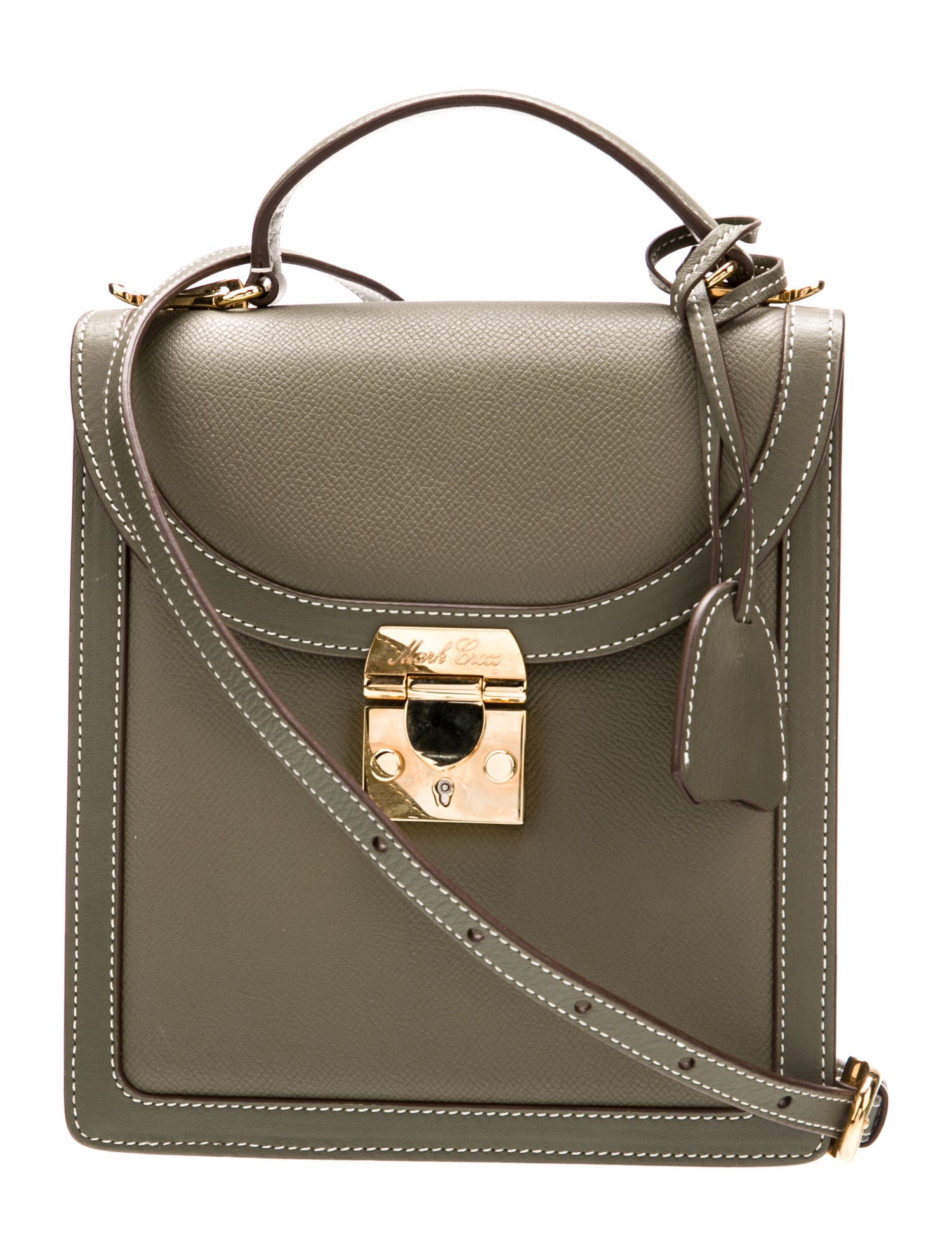 Mark Cross Leather Top Handle Bag