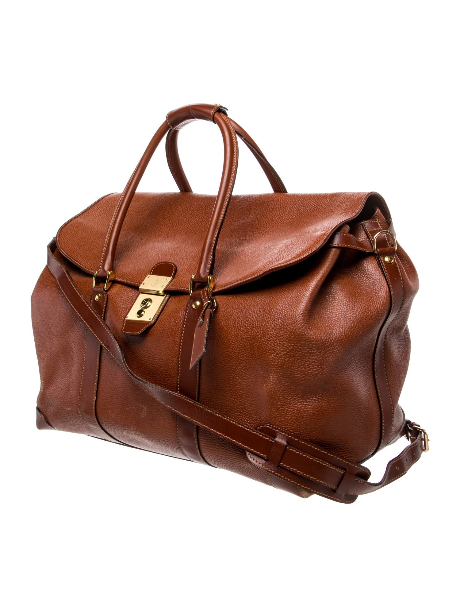 Mark Cross Leather Weekender Bag