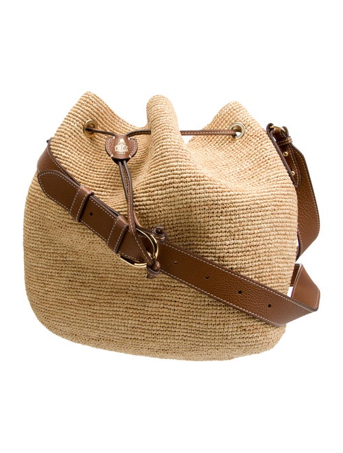 Mark Cross Raffia Bucket Bag
