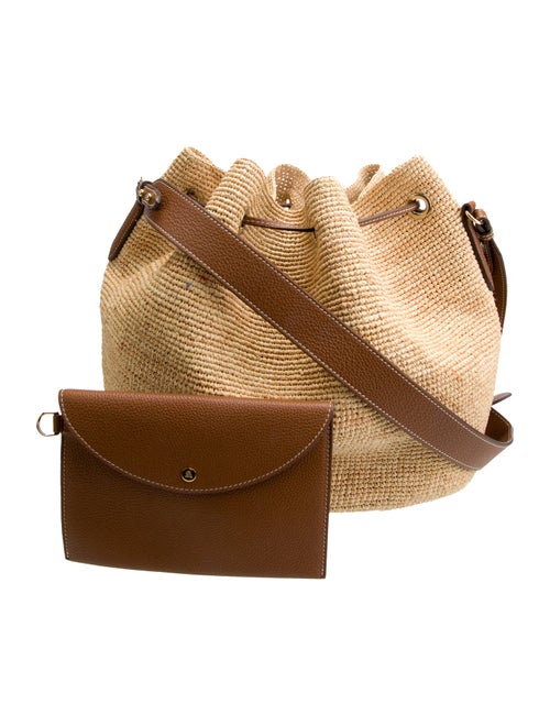 Mark Cross Raffia Bucket Bag
