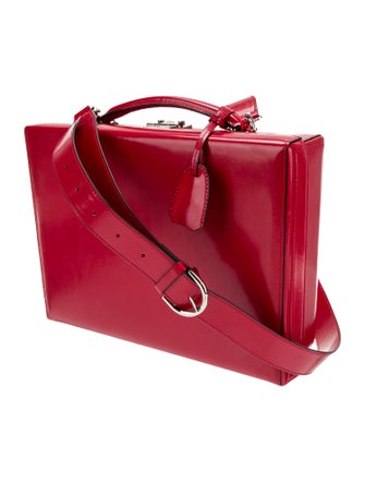 Mark Cross Patent Leather Top Handle Bag