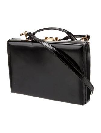 Mark Cross Patent Leather Top Handle Bag