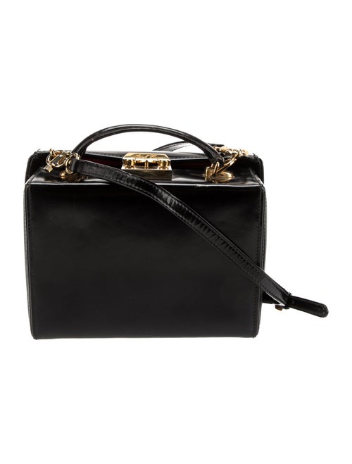 Mark Cross Patent Leather Top Handle Bag