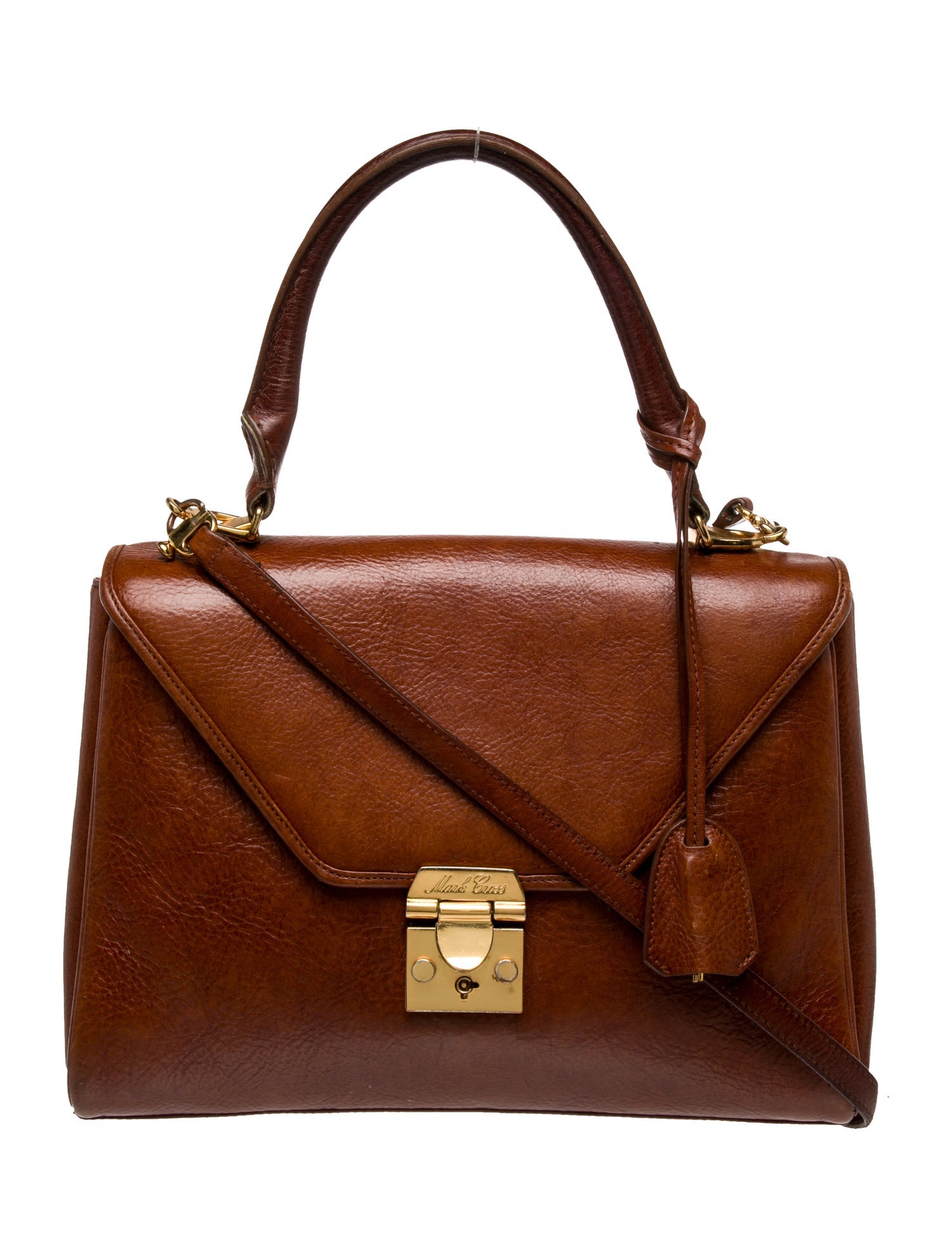 Mark Cross Leather Top Handle Bag