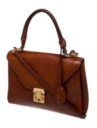 Mark Cross Leather Top Handle Bag