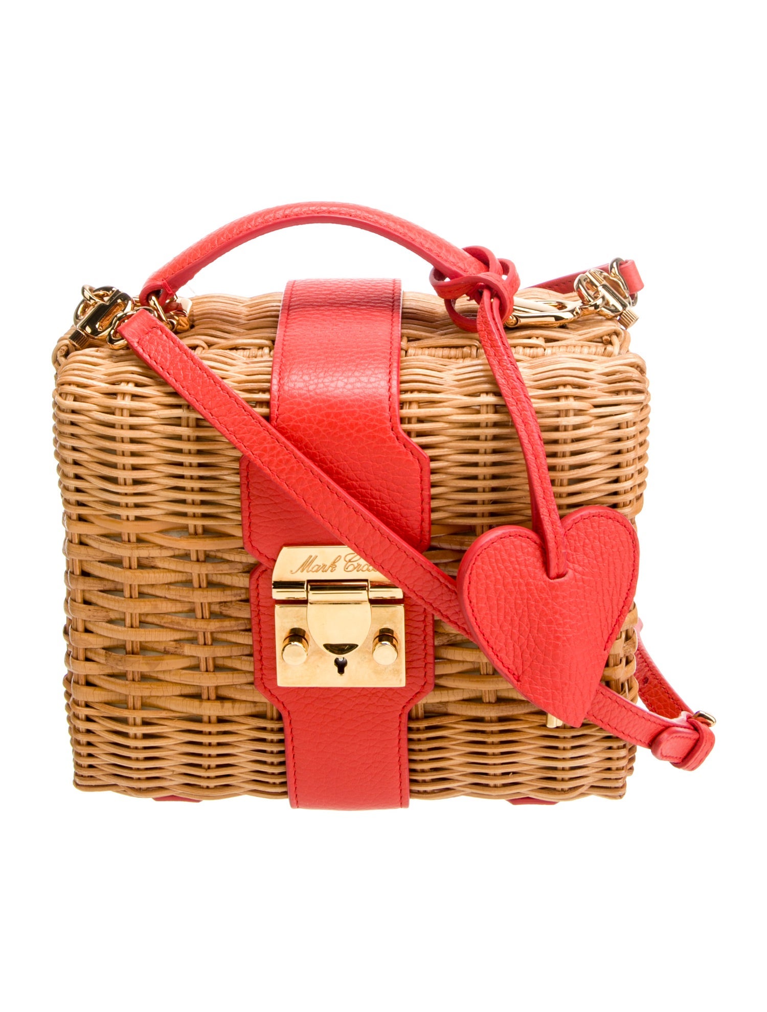 Mark Cross Wicker Messenger Bag