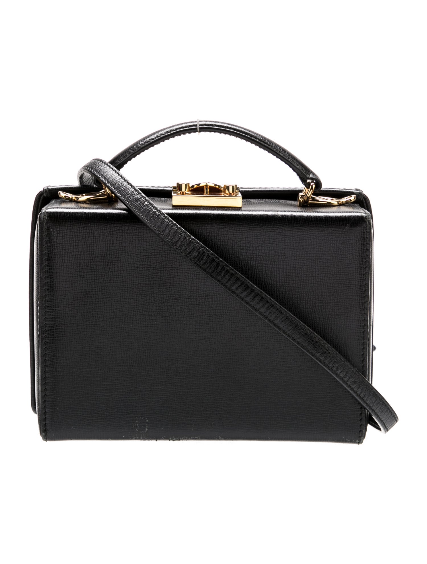 Mark Cross Leather Top Handle Bag