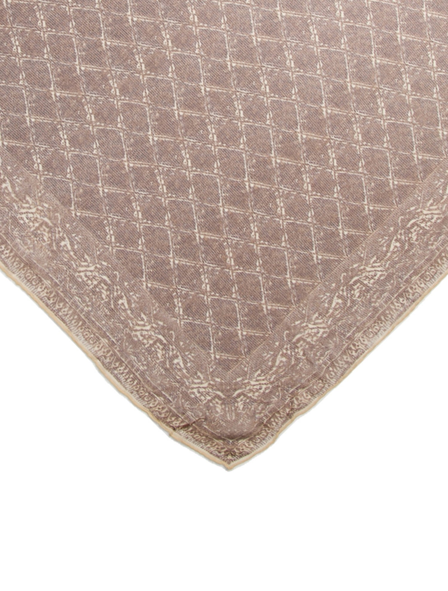 Mark Cross Silk Plaid Print Scarf