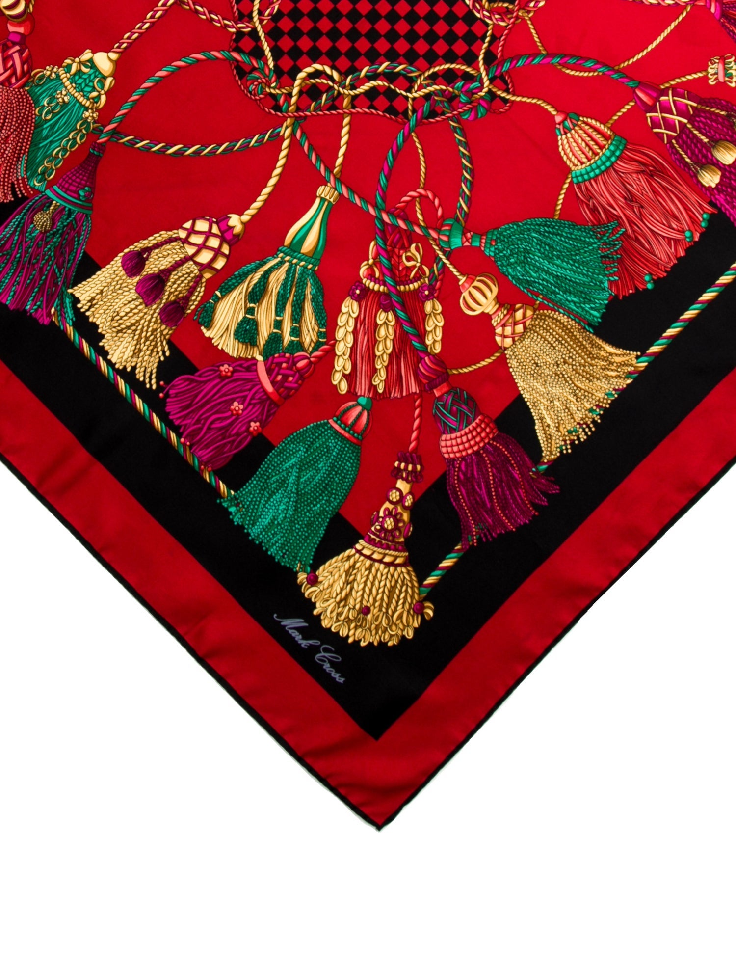 Mark Cross Silk Printed Scarf