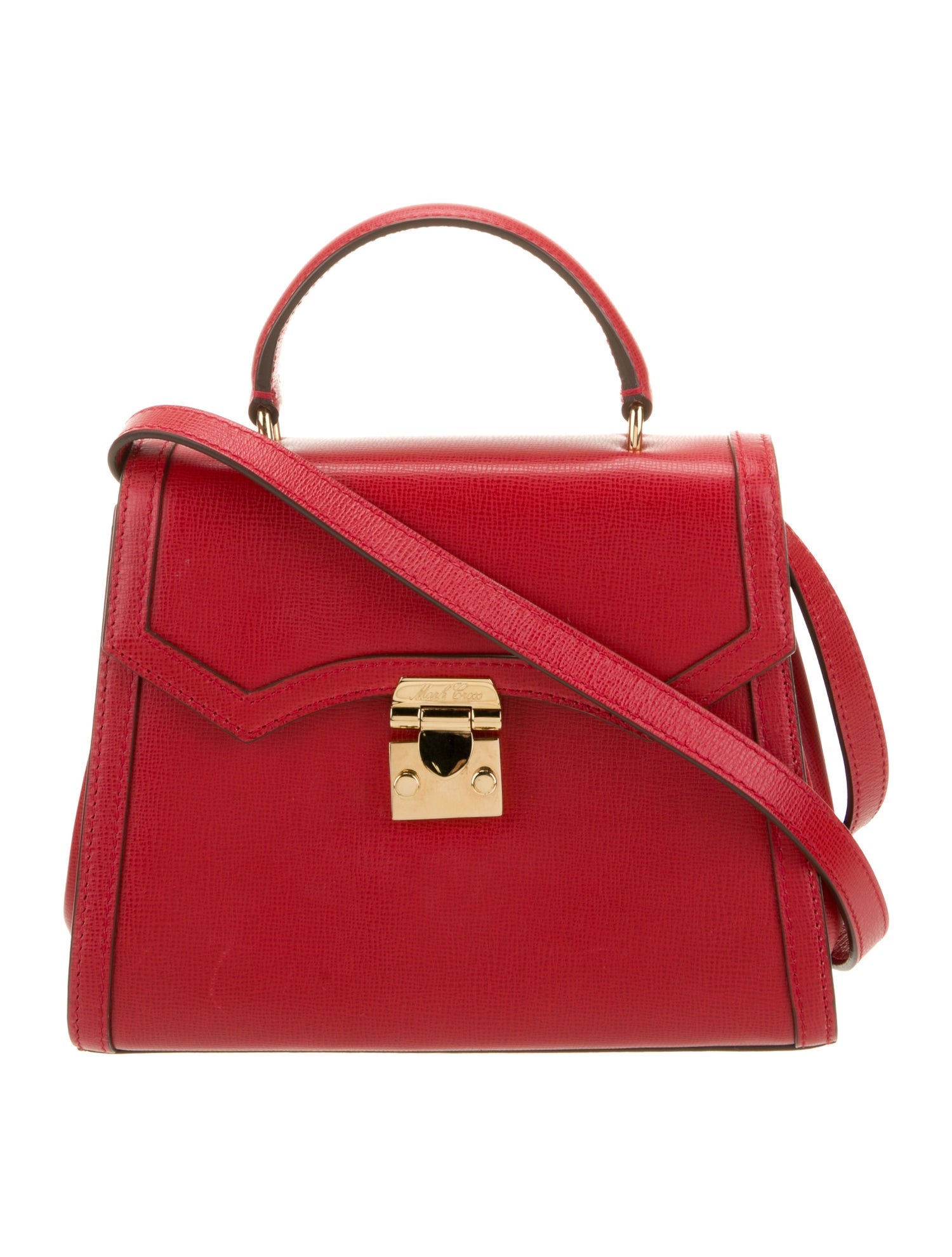 Mark Cross Leather Top Handle Bag