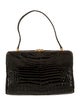 Mark Cross Alligator Top Handle Bag