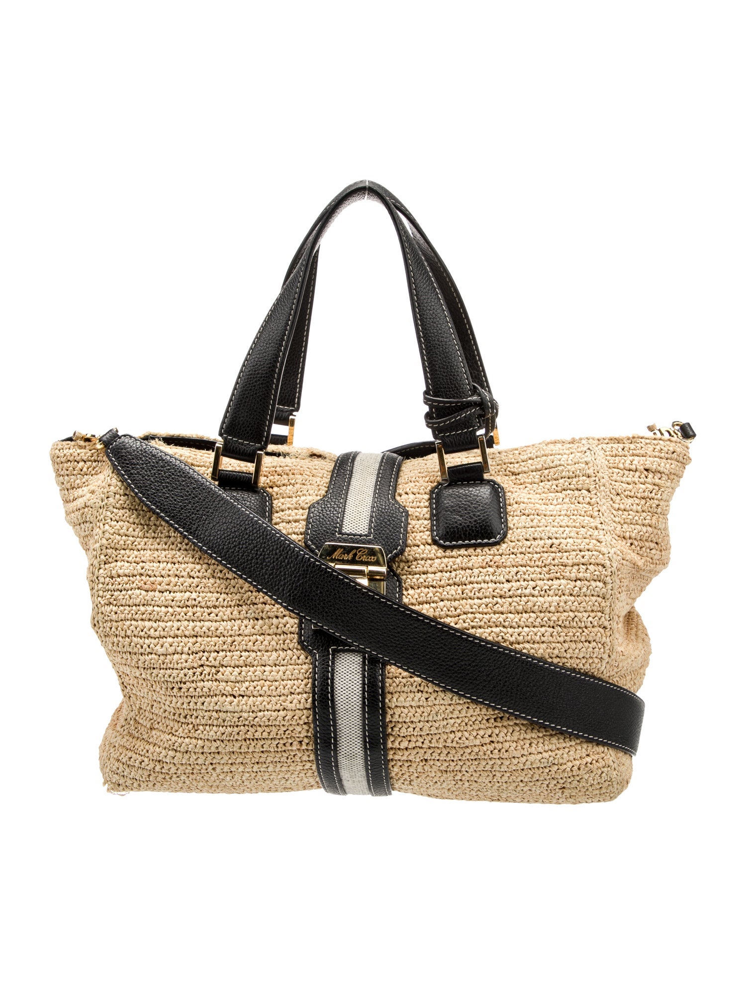 Mark Cross Raffia Bucket Bag