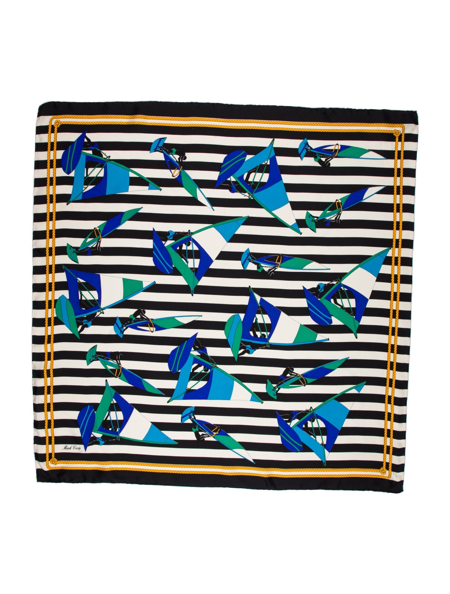 Mark Cross Silk Printed Scarf