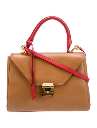 Mark Cross Leather Top Handle Bag