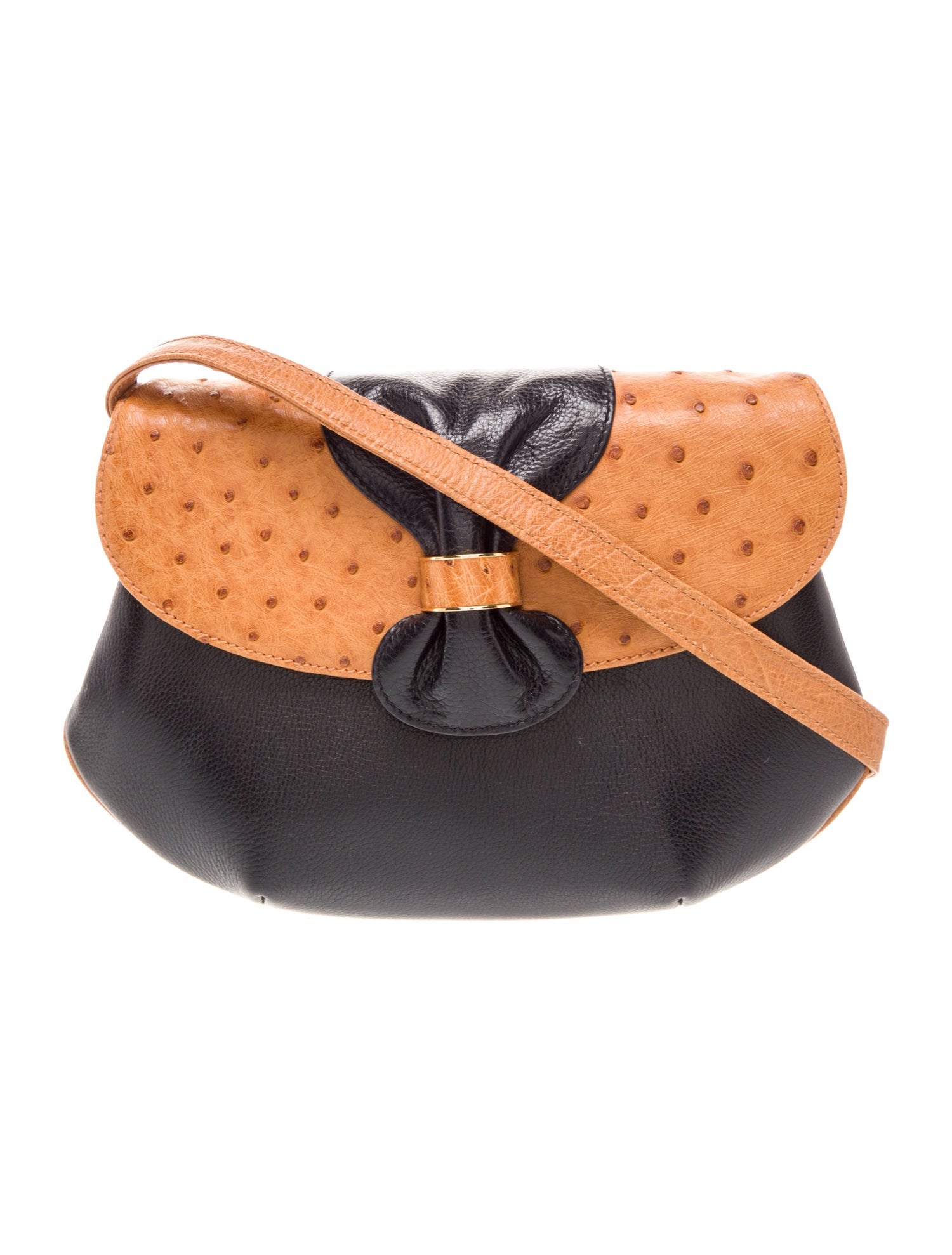 Mark Cross Ostrich Bucket Bag