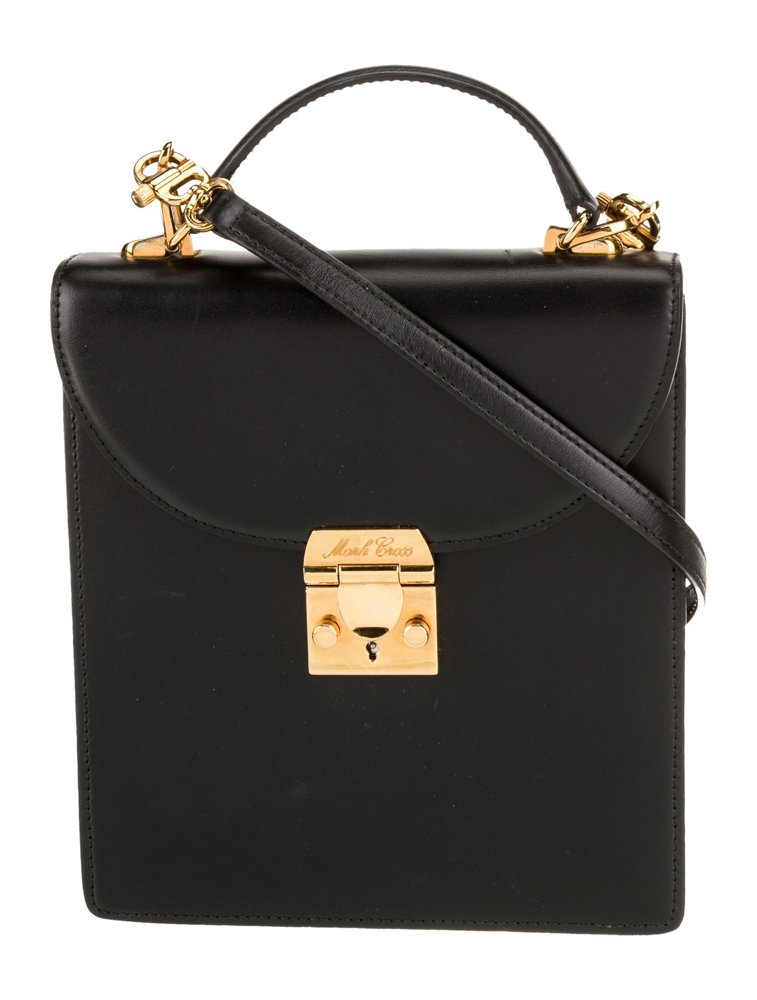 Mark Cross Leather Top Handle Bag