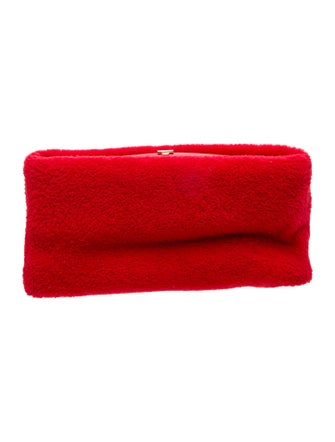 Mark Cross Lambswool Clutch