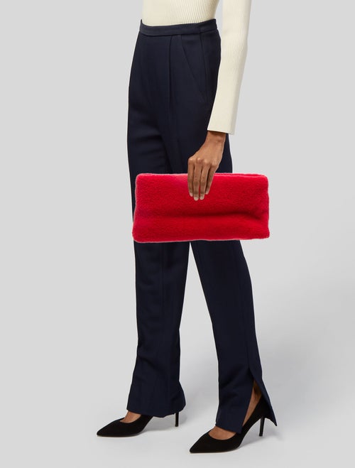 Mark Cross Lambswool Clutch