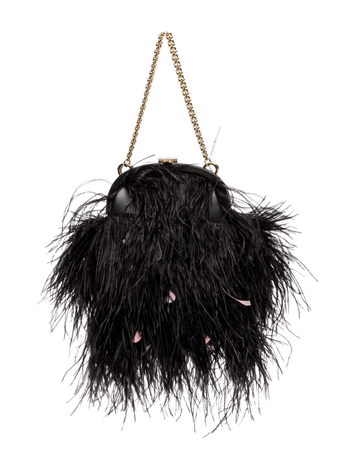 Mark Cross Ostrich Feather Evening Bag
