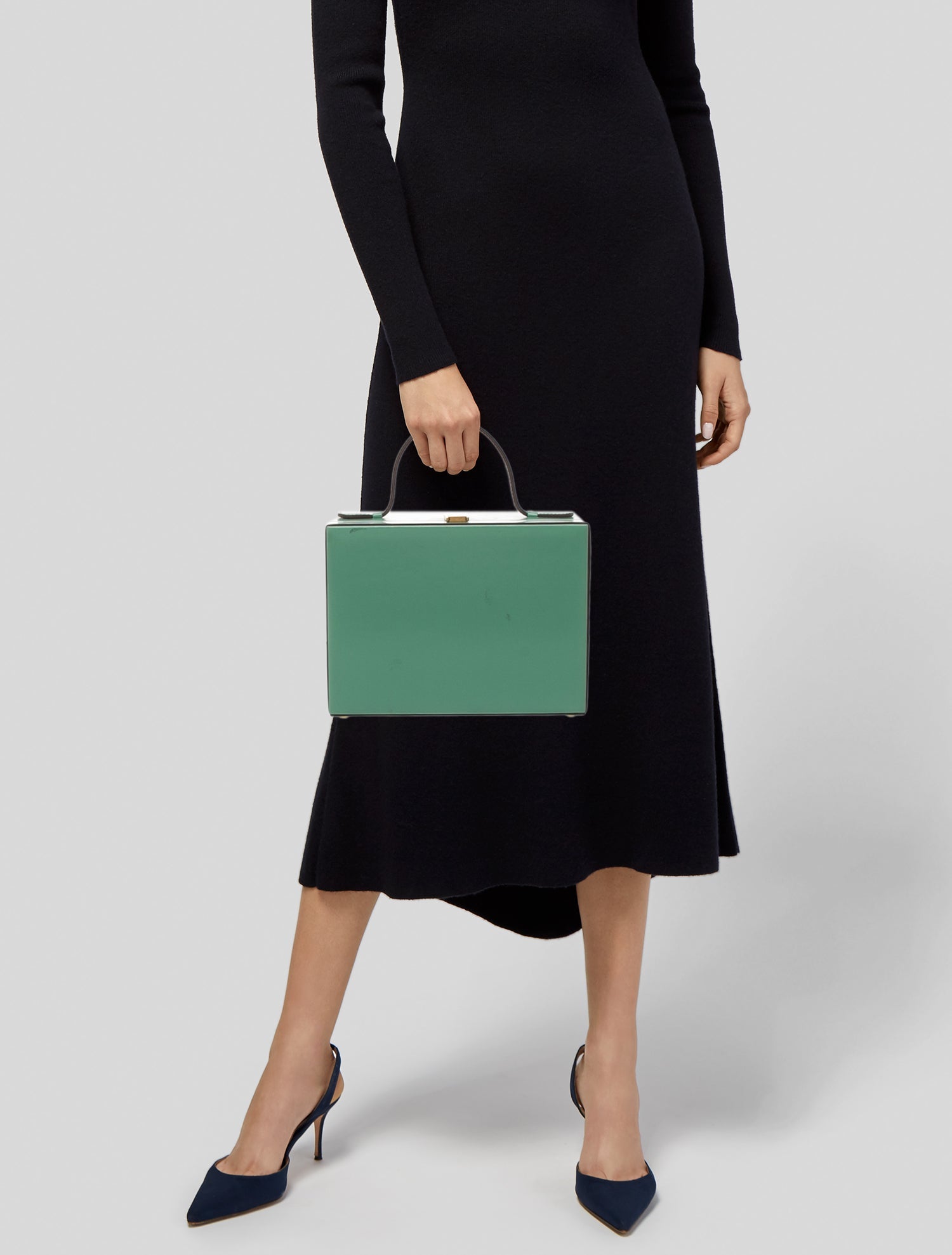 Mark Cross Leather Top Handle Bag