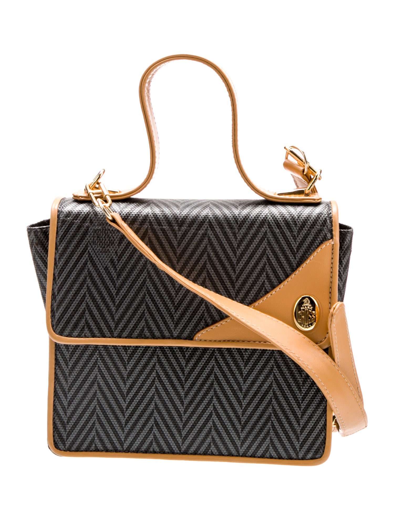 Mark Cross Leather Shoulder Bag w/ Tags