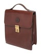 Mark Cross Leather Briefcase Vertical