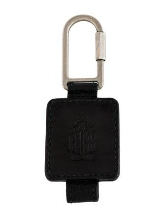 Mark Cross Black Leather Keychain