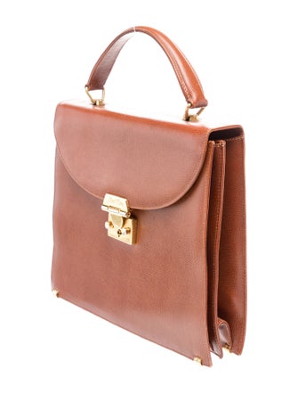 Mark Cross Leather Top Handle Bag