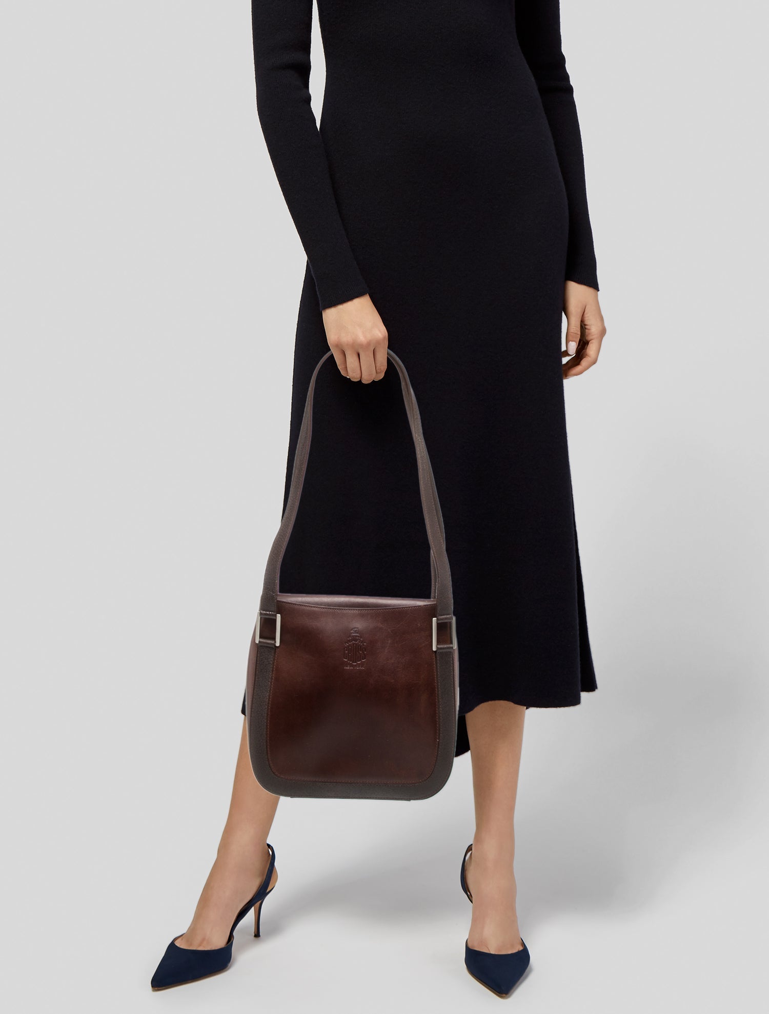 Mark Cross Leather Shoulder Bag