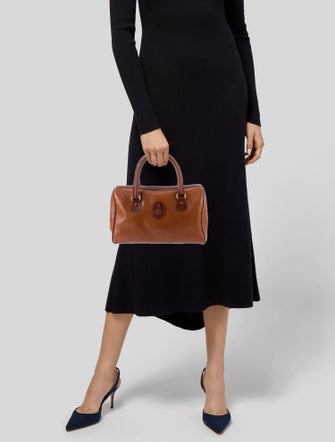 Mark Cross Leather Top Handle Bag