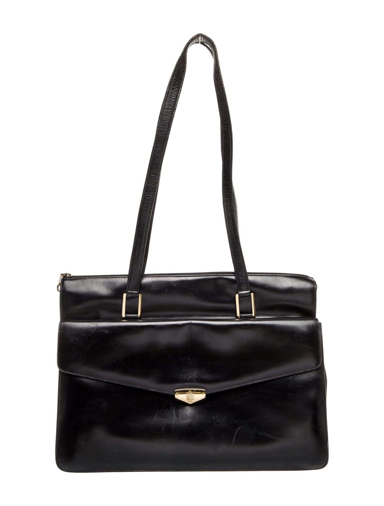 Mark Cross Leather Top Handle Bag