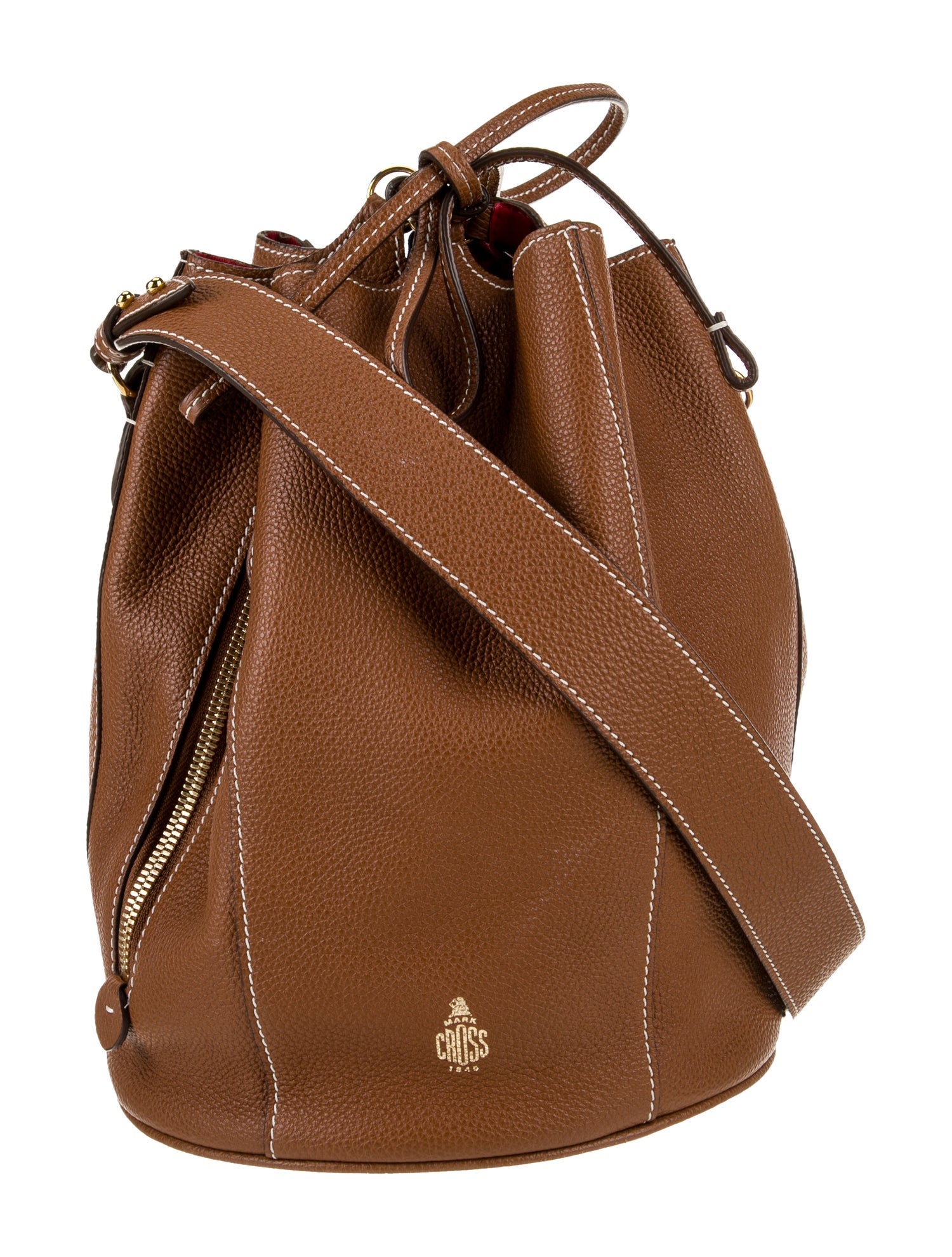 Mark Cross Leather Bucket Bag