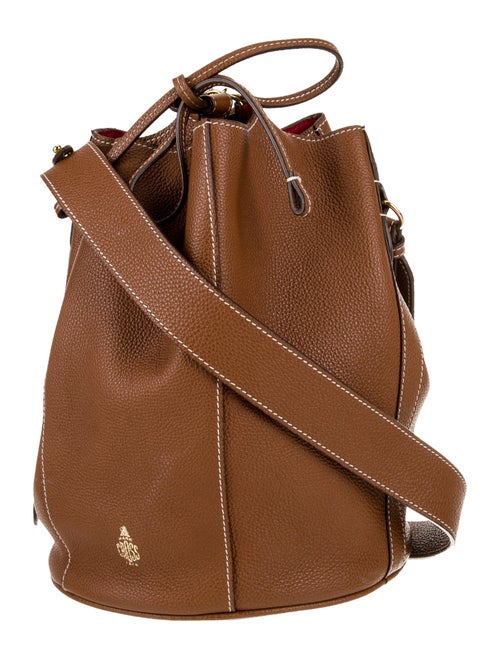 Mark Cross Leather Bucket Bag