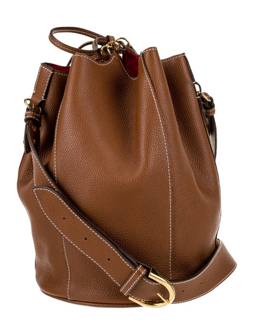 Mark Cross Leather Bucket Bag