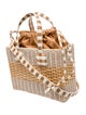 Mark Cross Wicker Top Handle Bag