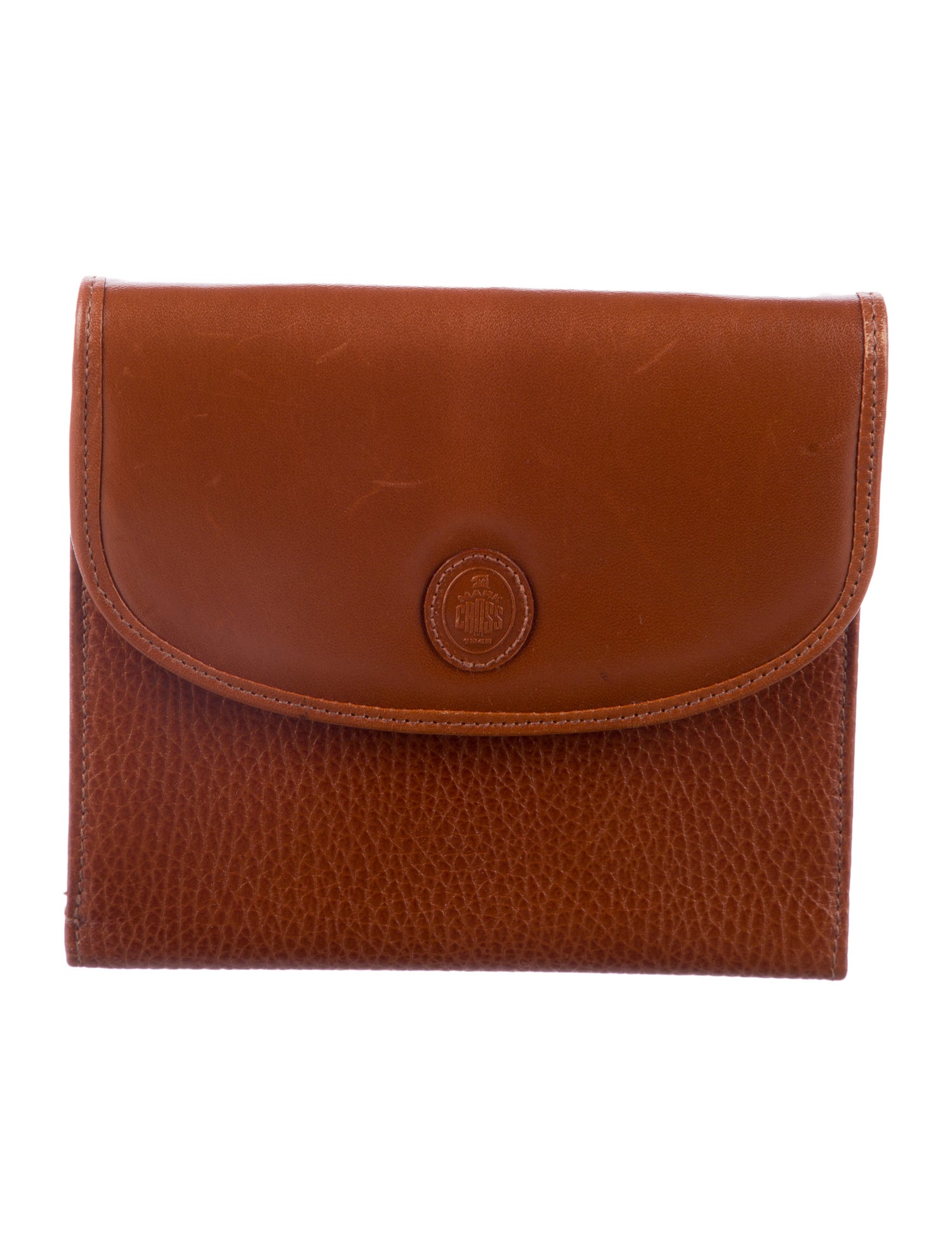 Mark Cross Leather Trifold Travel Pouch