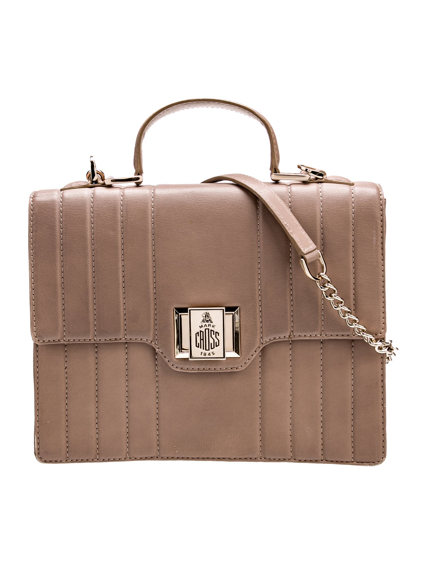 Mark Cross Leather Top Handle Bag