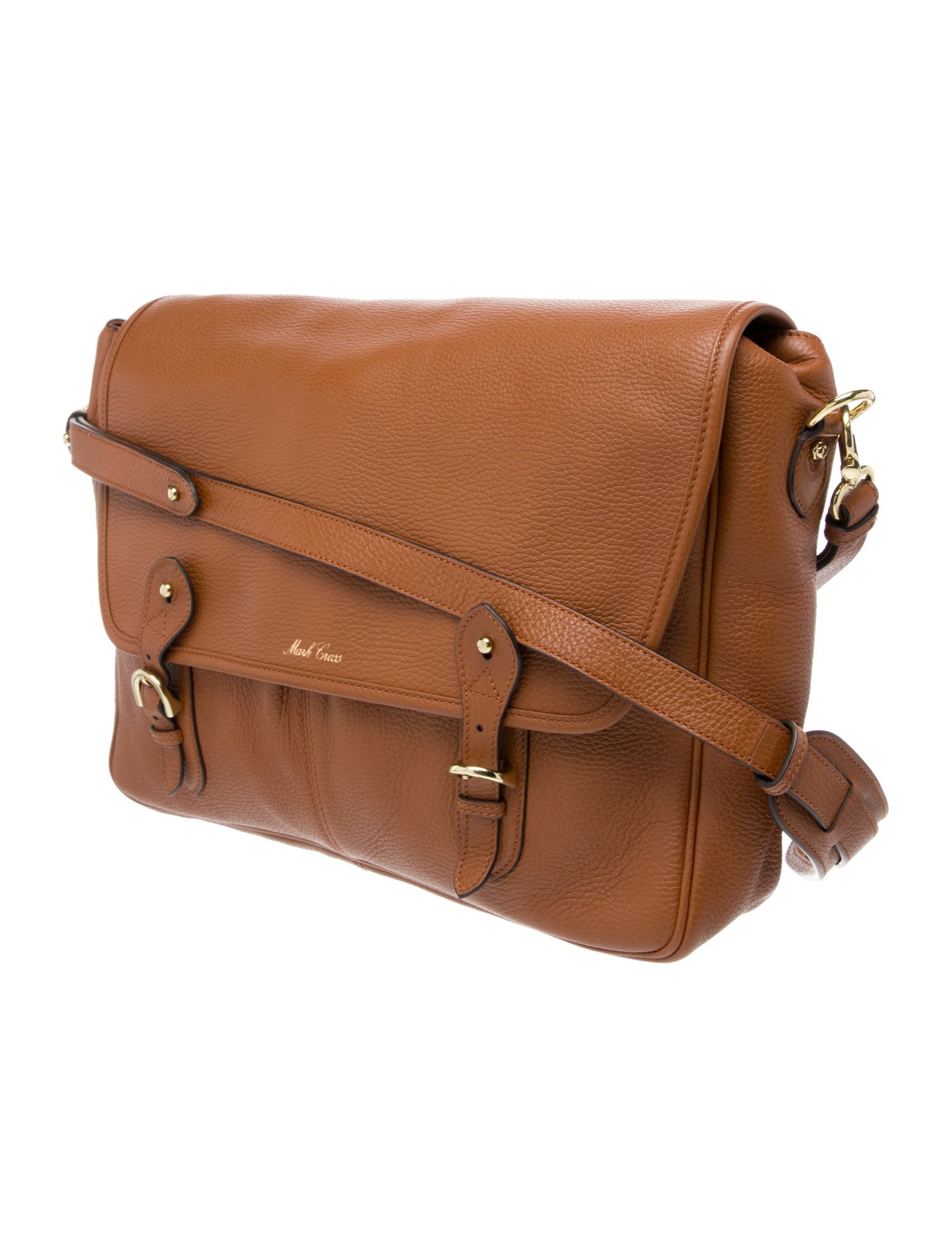 Mark Cross Leather Messenger Bag