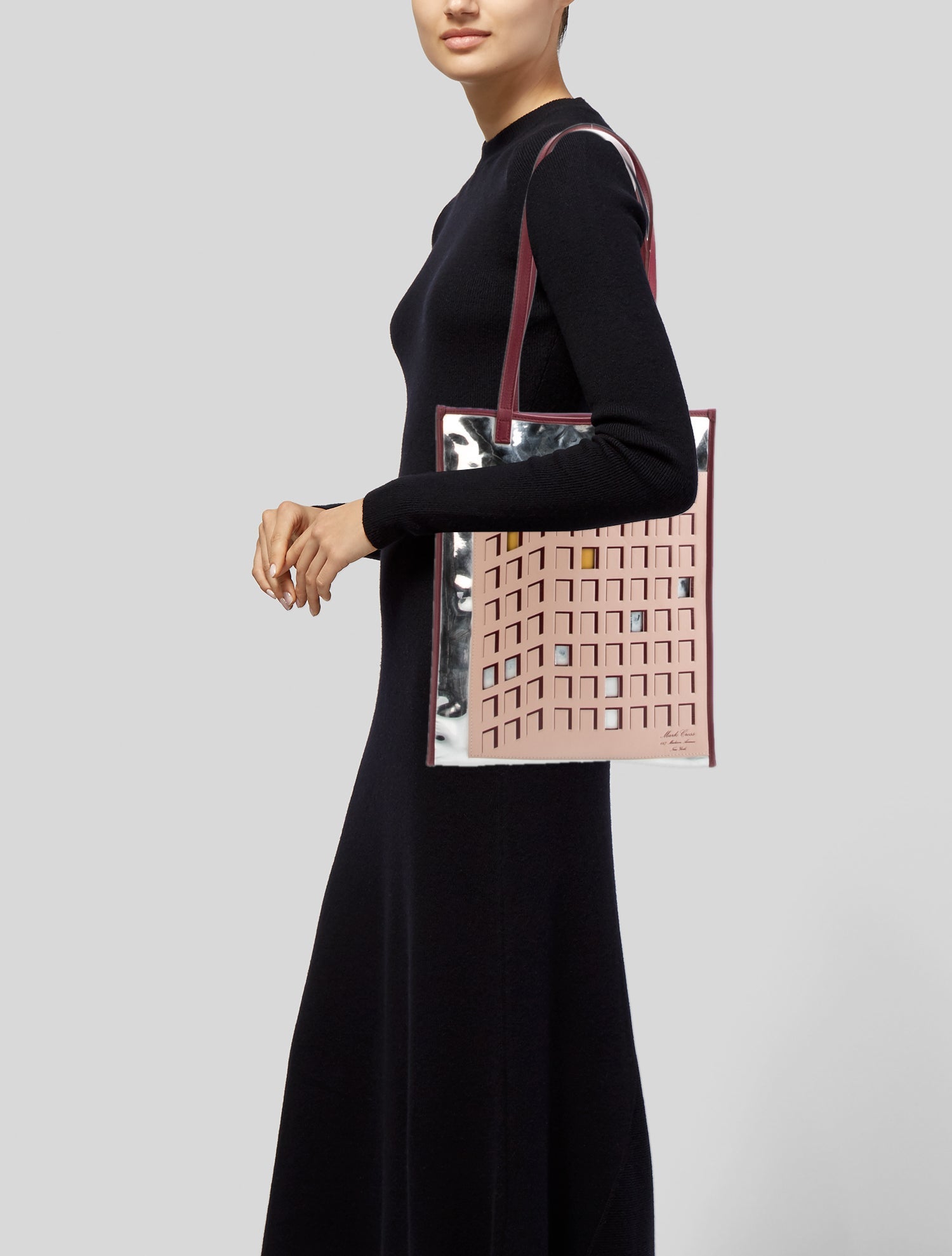 Mark Cross Leather Bucket Bag