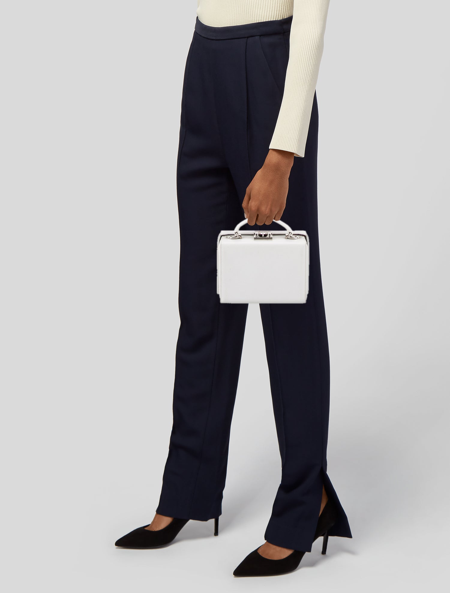 Mark Cross Leather Top Handle Bag