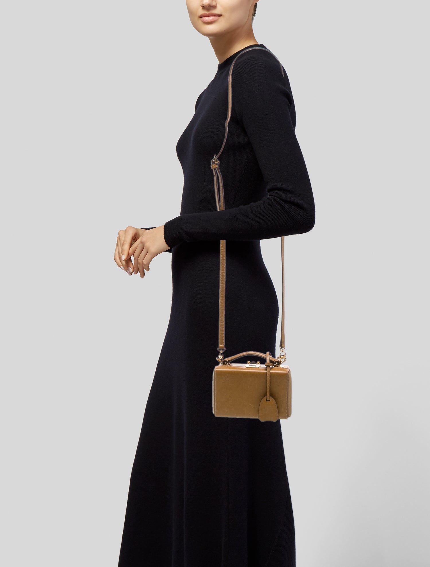 Mark Cross Leather Top Handle Bag