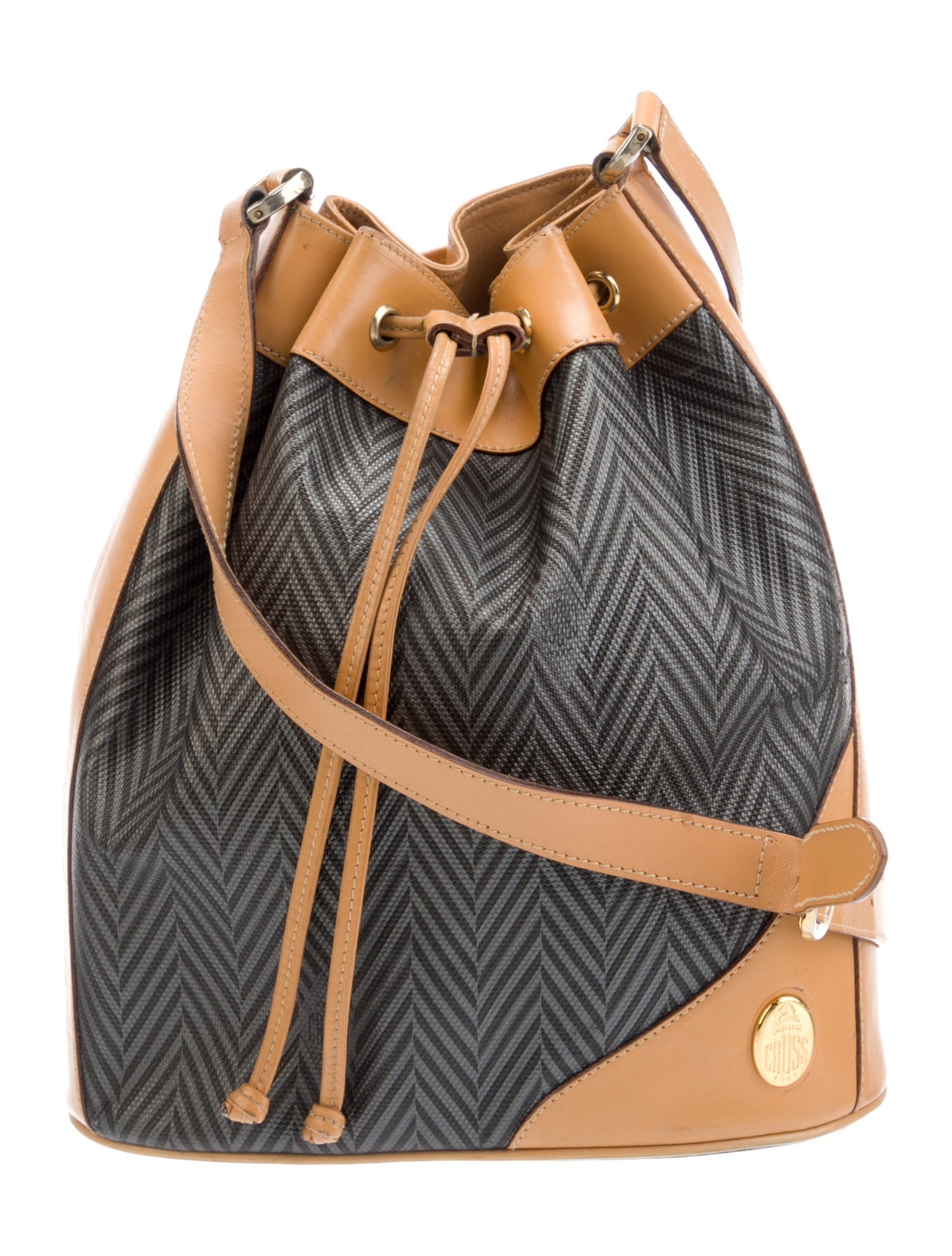 Mark Cross Leather Bucket Bag