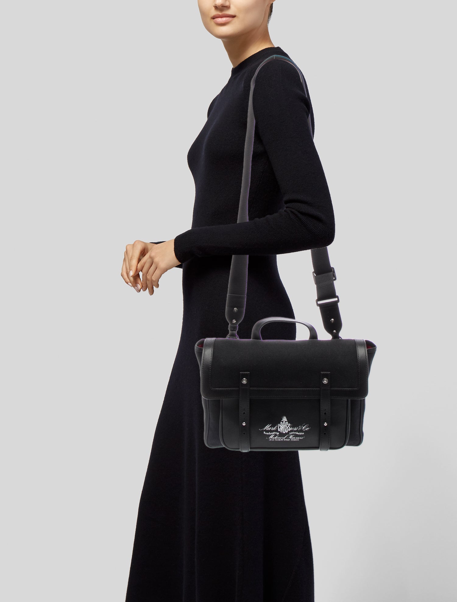 Mark Cross Canvas Messenger Bag