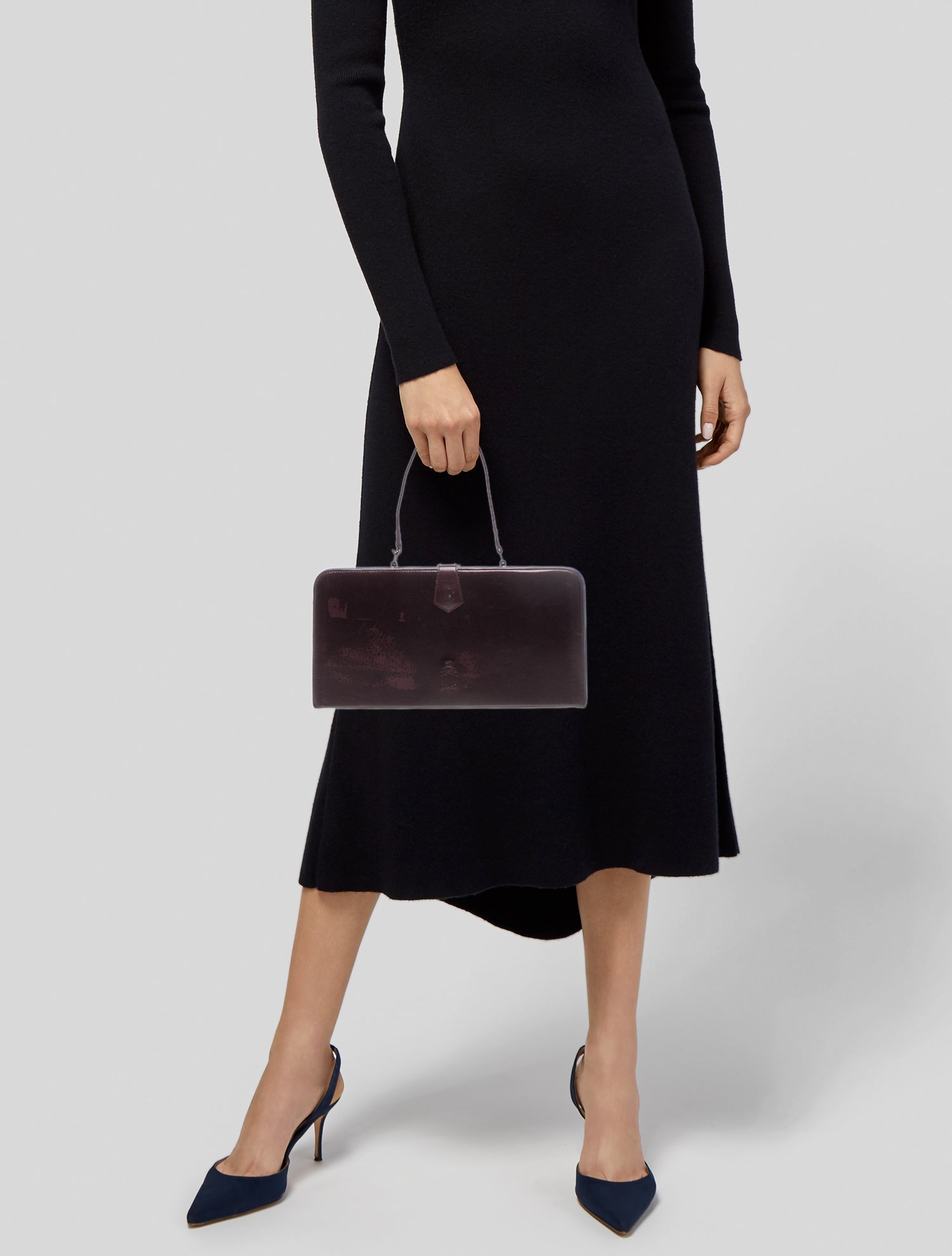 Mark Cross Leather Top Handle Bag