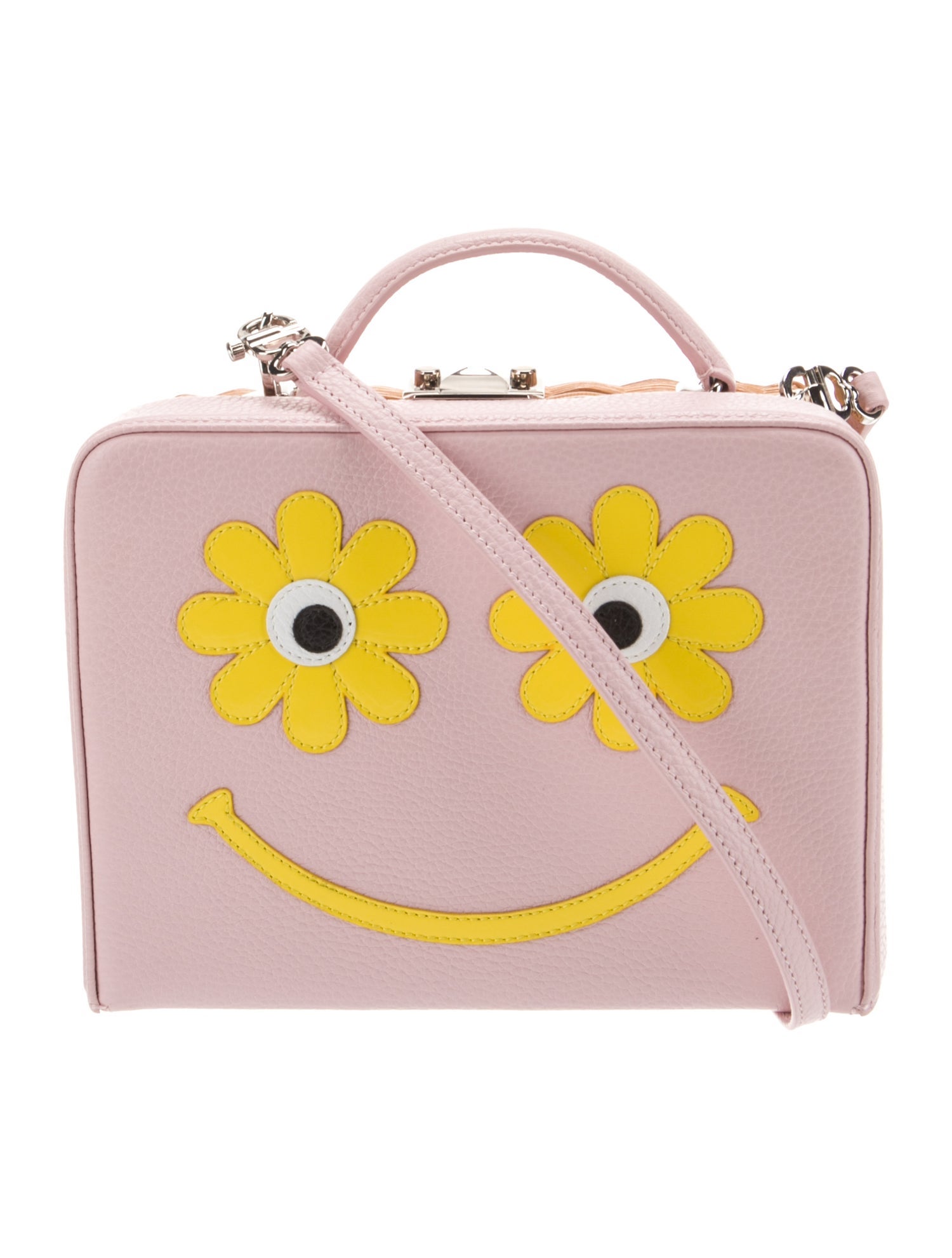 Mark Cross Straw Top Handle Bag