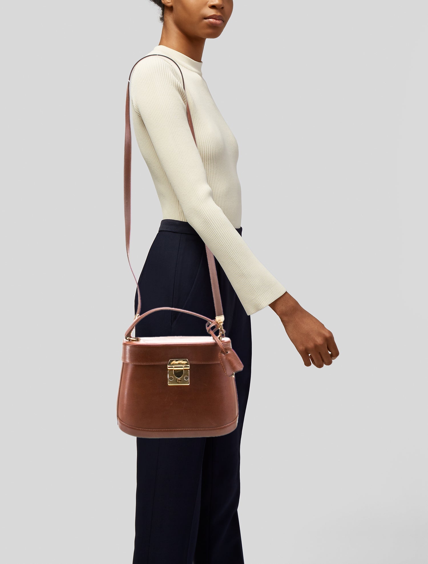 Mark Cross Leather Shoulder Bag