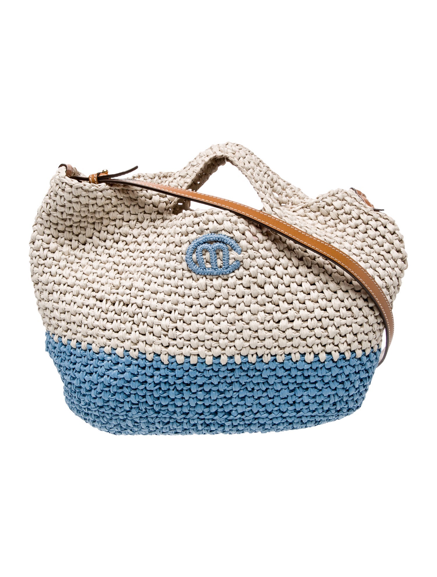 Mark Cross Straw Bucket Bag