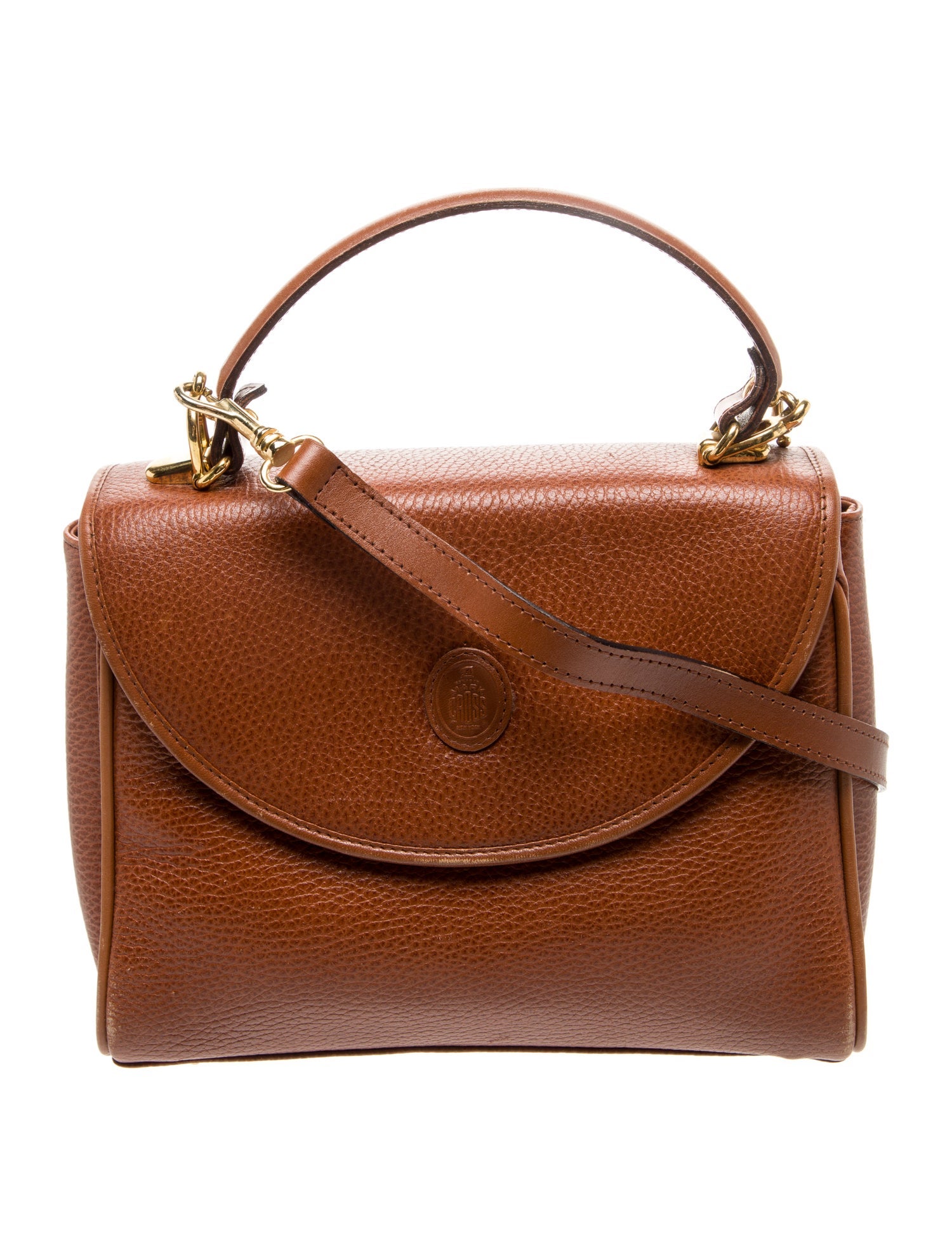 Mark Cross Leather Top Handle Bag